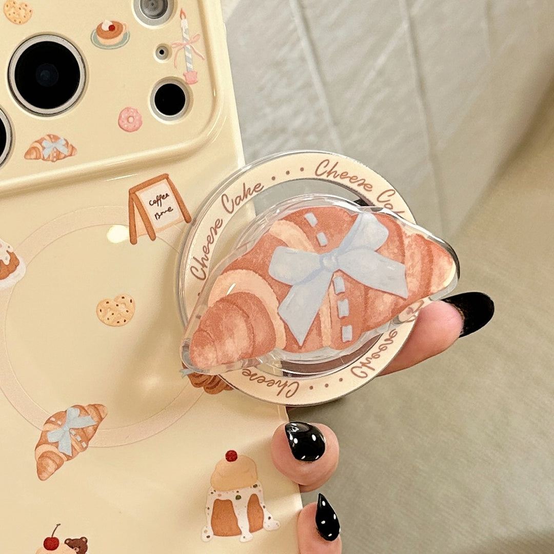 Smartphone Finger Holder in Croissant Design Bowlift