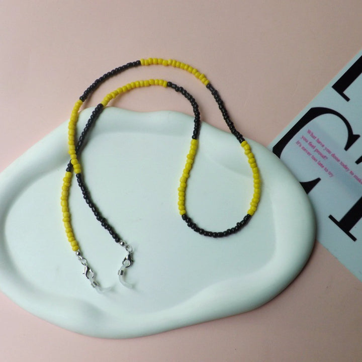 Fashionable Bead Glasses Chain Bowlift