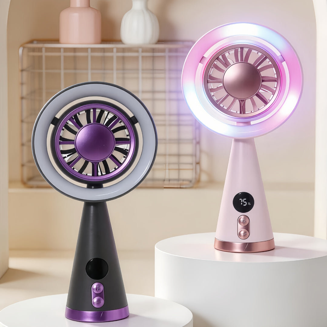 Women Portable Mini Fan with USB Charging Function and Quiet Operation Bowlift