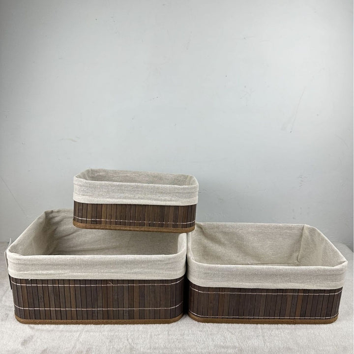 Multifunctional Storage Box Made of Bamboo Bowlift