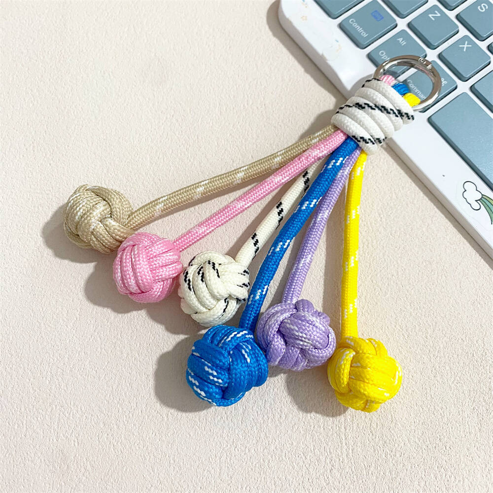 Colorful Knot Decor Keychain Bowlift