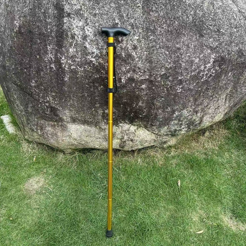 Adjustable Lightweight Folding Ergonomic Walking Cane with T-Handle Wrist Strap Bowlift