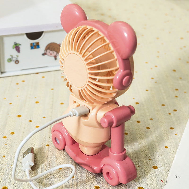 Women's Portable Table Fan in Cute Reindeer Design Bowlift