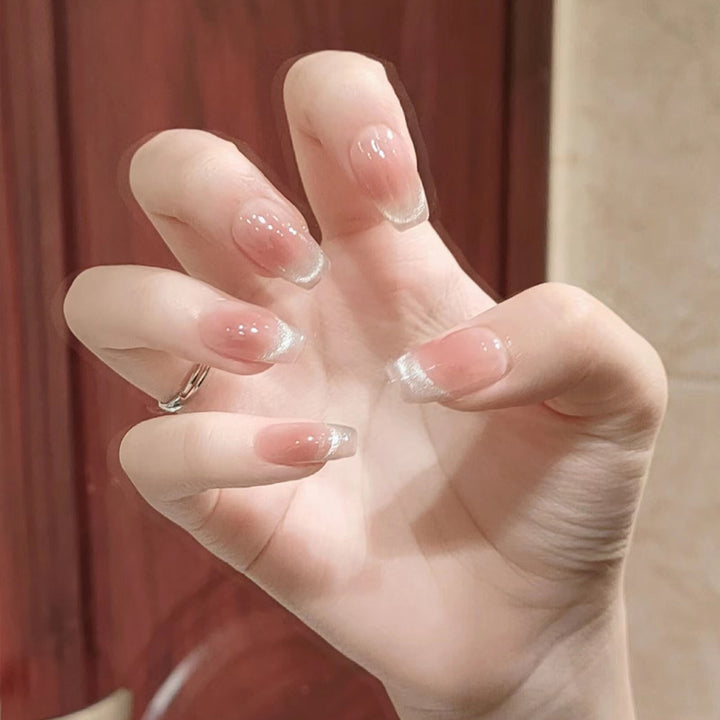 Elegant French Tip Press-On Nails Bowlift 1789389459