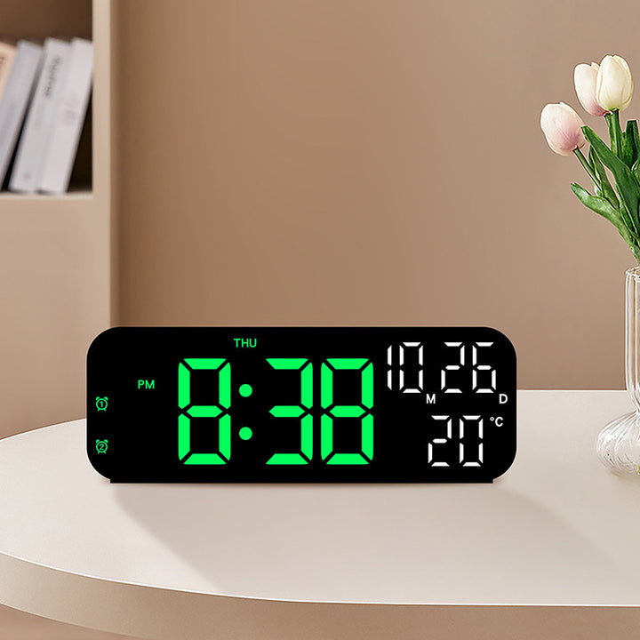 Digital Alarm Clock with Large LED Display and Weather Function Bowlift