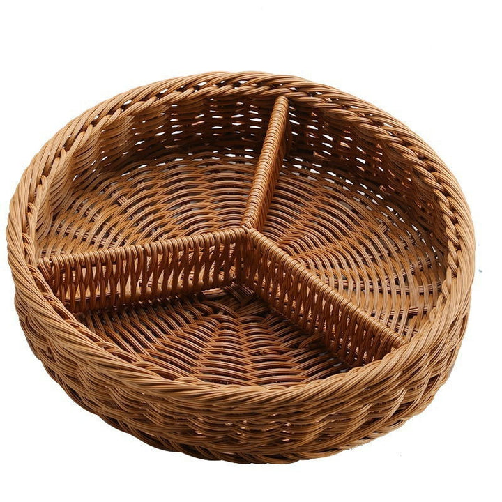 Multi-Compartment Woven Serving Tray Bowlift