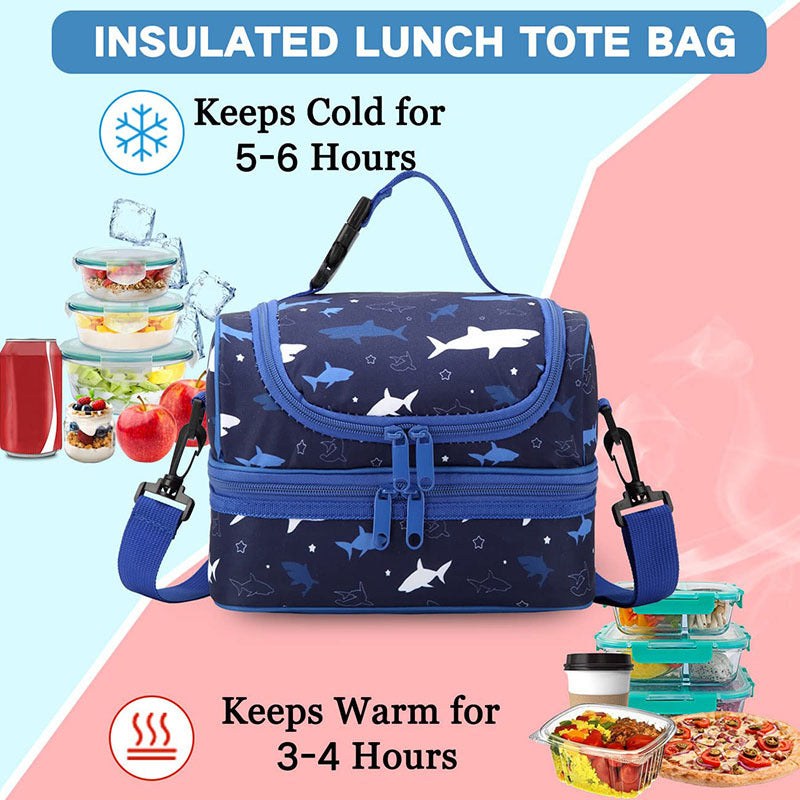 Women insulated cooler bag with double compartment design Bowlift