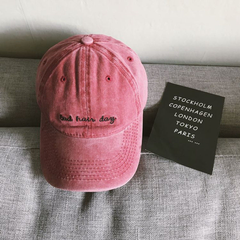Women's Embroidered Casual Soft Cotton Baseball Cap Bowlift