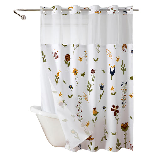Strawberry-Themed Shower Curtain Bowlift