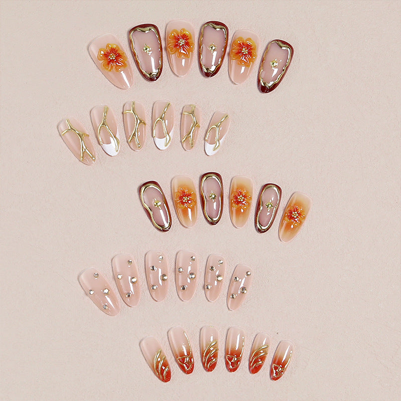 Do-it-Yourself artificial nails with floral designs Bowlift
