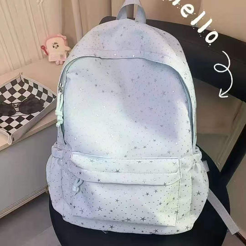 Backpack with Sparkling Star Motif Bowlift