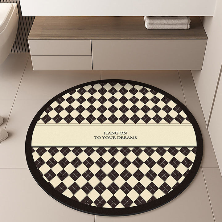 Moon-Themed Round Area Rug