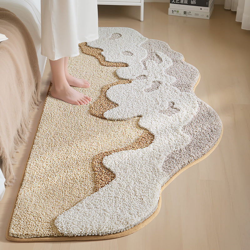 Textured Rainbow Bath Rug Bowlift