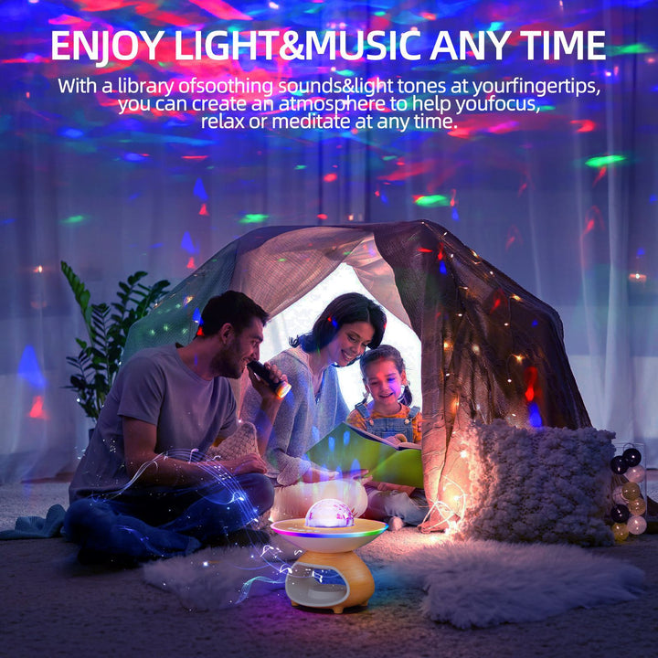 Creative Wireless Charging Night Light Bedroom Desk Projection Lamp