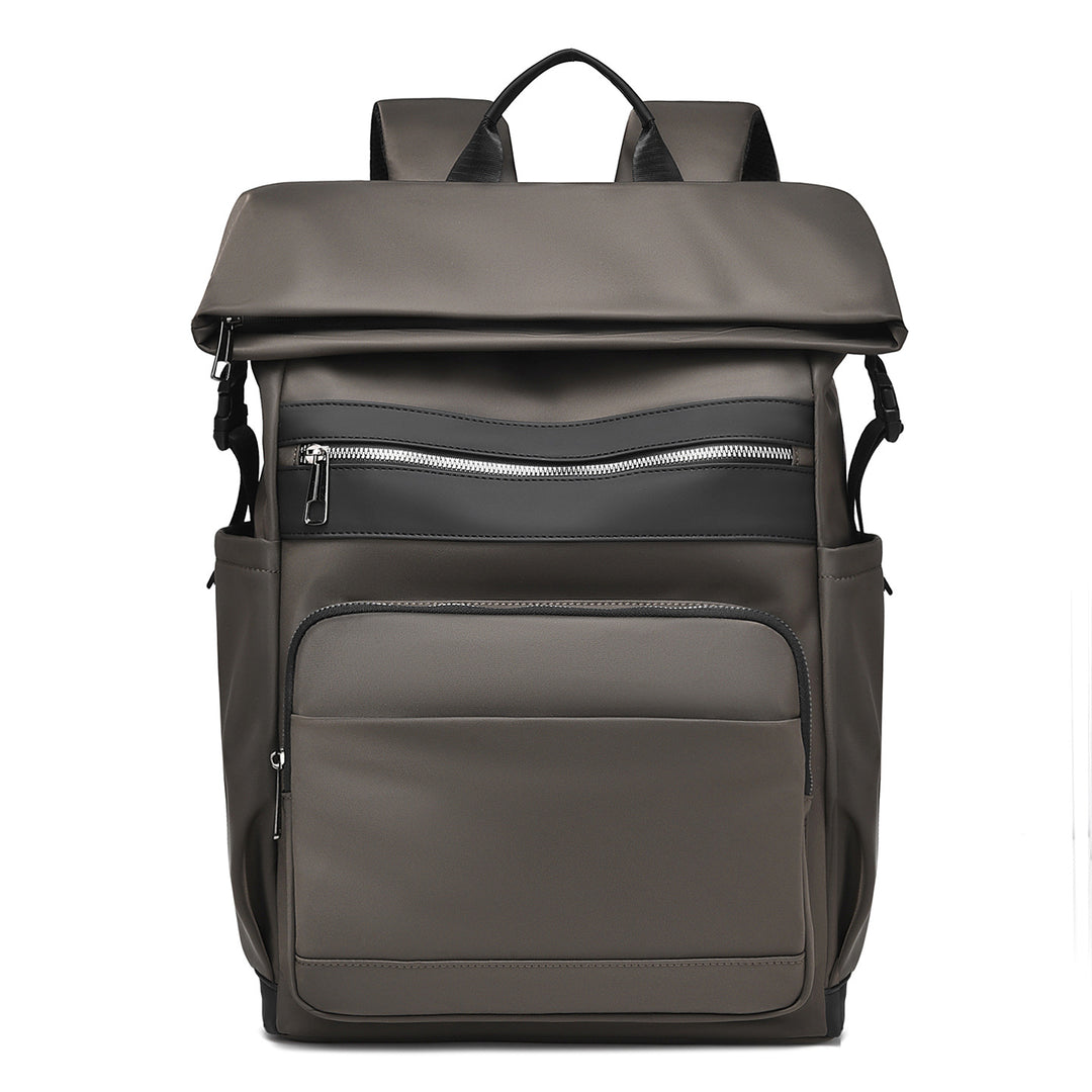 Multi-Functional Roll-Top Backpack with External Pockets Bowlift