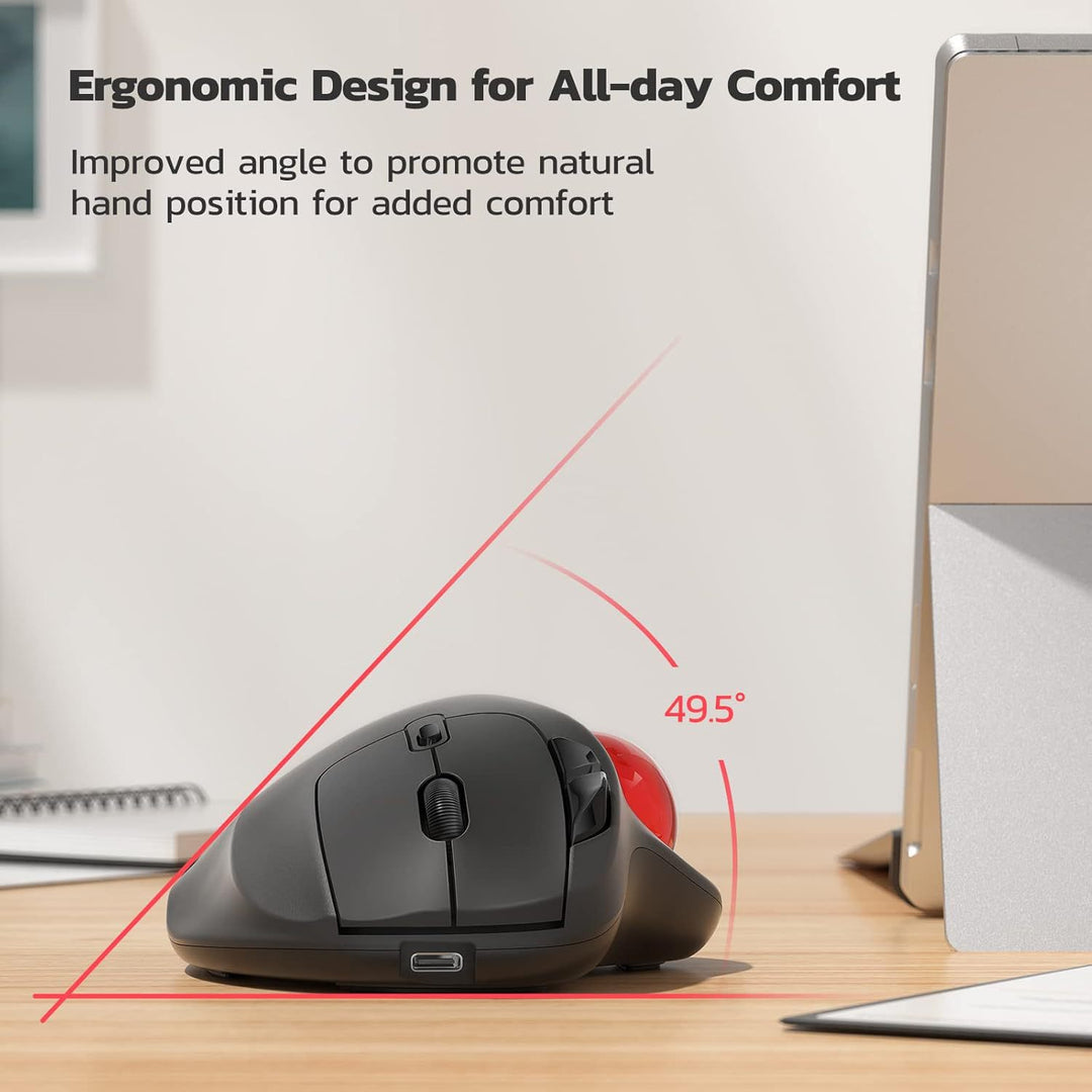 Ergonomic Trackball Mouse Bowlift