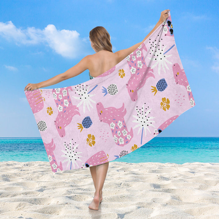 Beach towel with exotic shell motif Bowlift