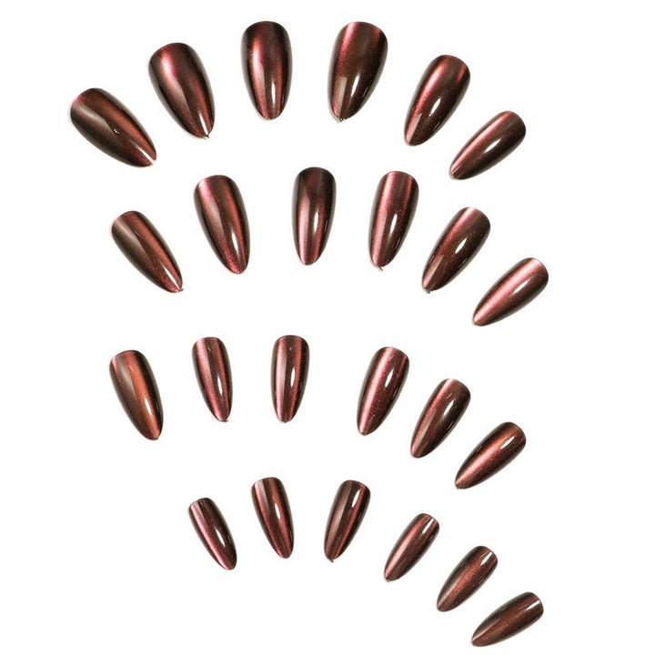 Gradient Stiletto Press-On Nail Set Bowlift