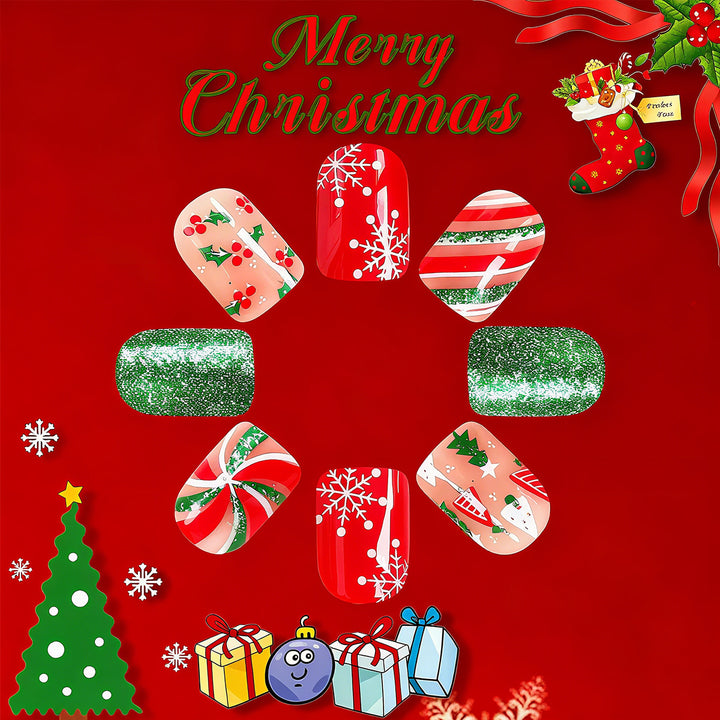 Festive nail art with winter motifs Bowlift