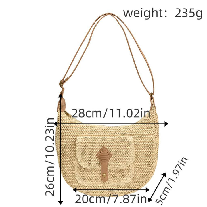 Shoulder bag with leather accents Bowlift