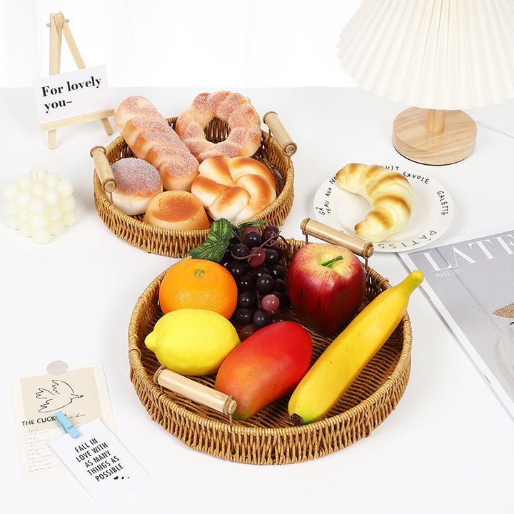 Home Organization Decorative Wicker Basket Bowlift