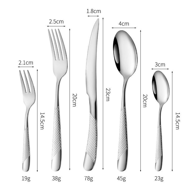 Fine and elegant table knife with non-slip handle Bowlift