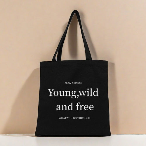 Motivational Canvas Tote Bag Bowlift
