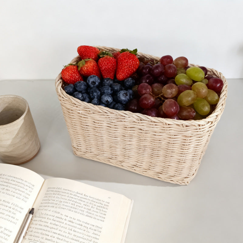 Decorative Woven Storage Basket Bowlift