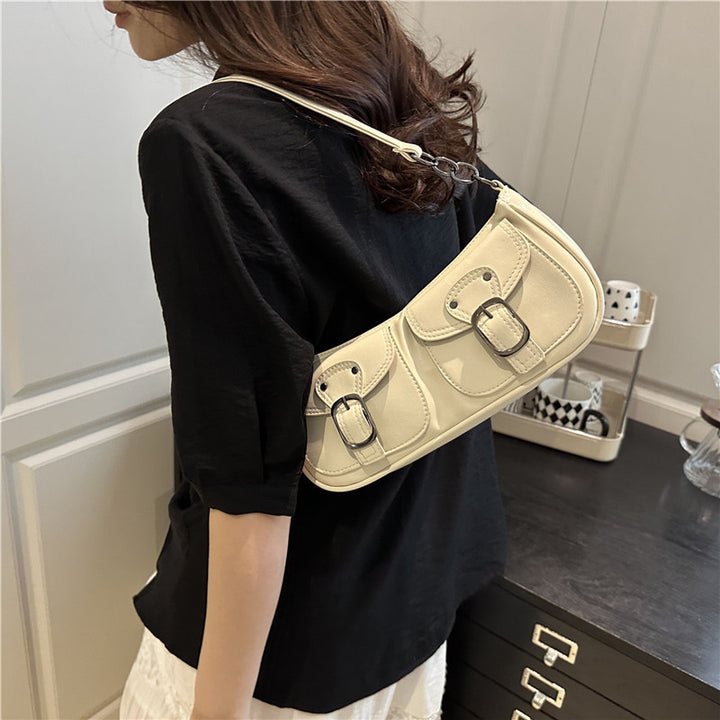 Stylish Dual Pocket Shoulder Bag Bowlift