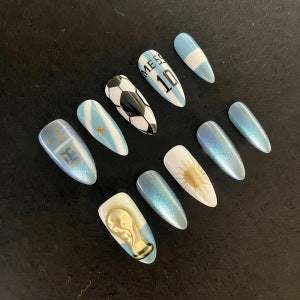 Creative nail art set with football theme Bowlift