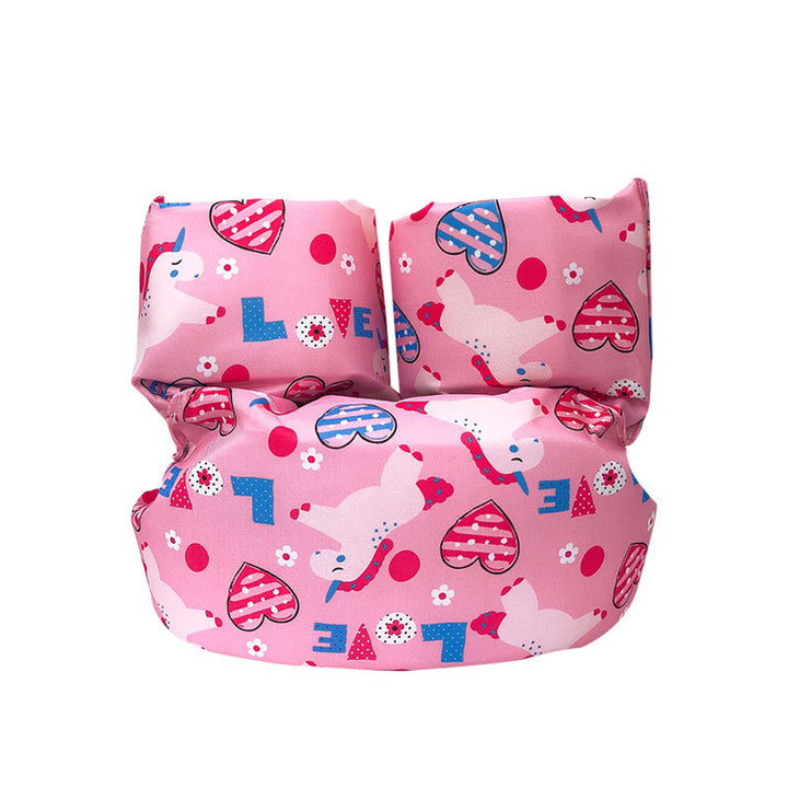 Women's Inflatable Swim Aid with Colorful Flamingo Design Bowlift