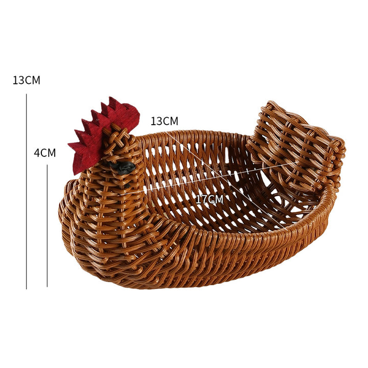 Unisex Braided Decoration Basket in Duck Shape Bowlift