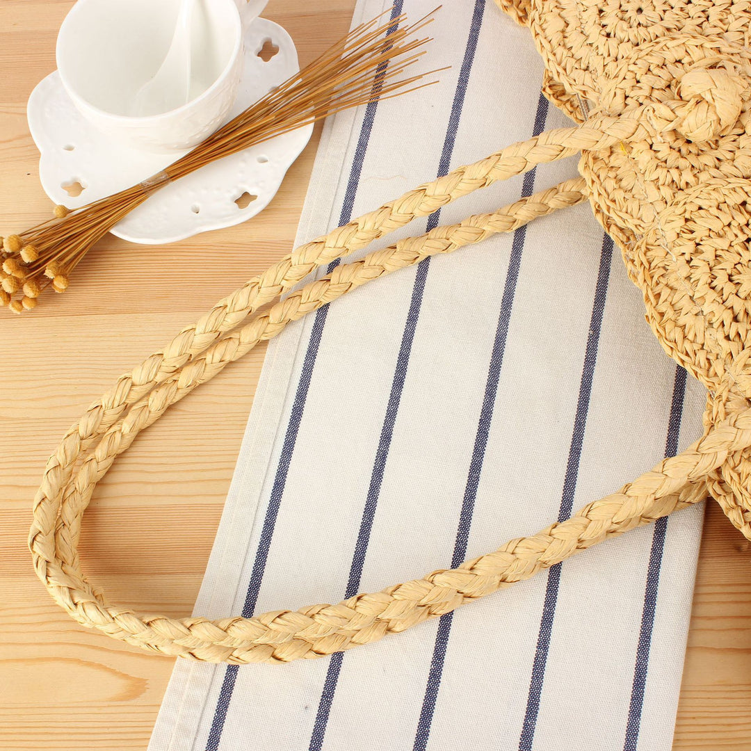 Hand-knotted beach bag with decorative motif Bowlift