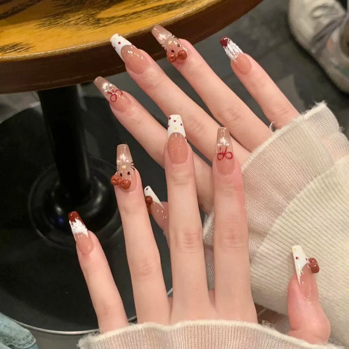 Artistic Themed Press-On Nails Bowlift