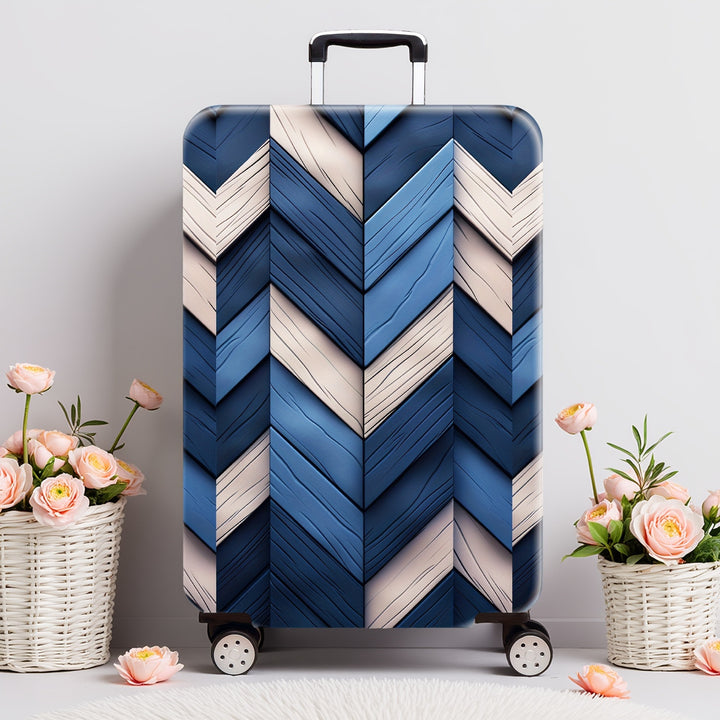 Hard Shell Luggage with Geometric Design Bowlift