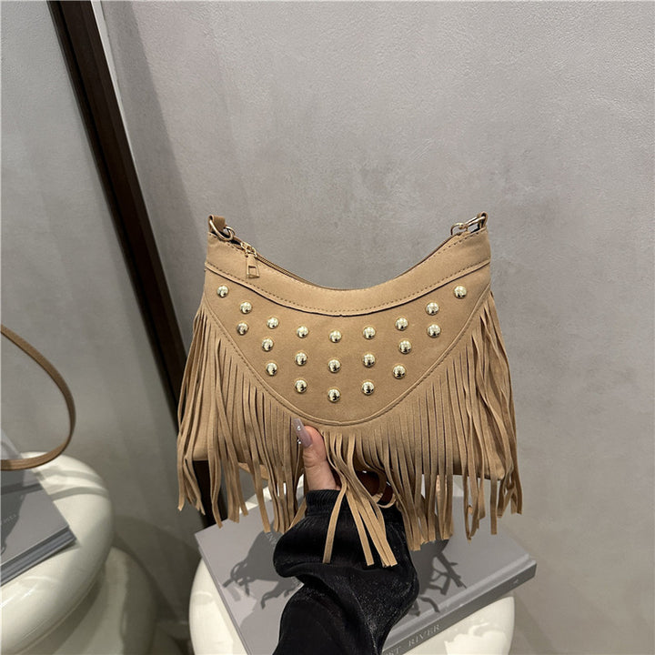 Decorative Fringe Crossbody Bag Bowlift