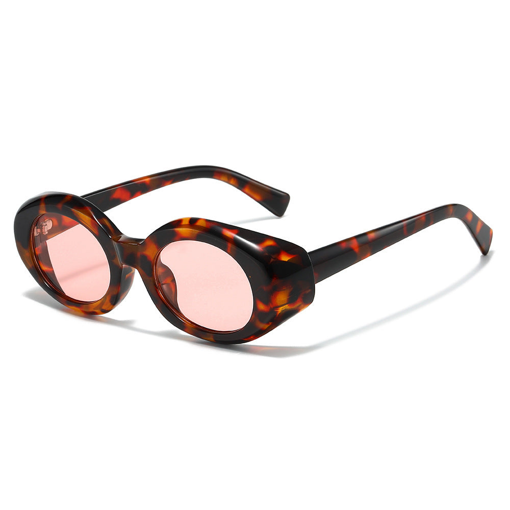 Oversized Geometric Sunglasses with Thick Frames Bowlift
