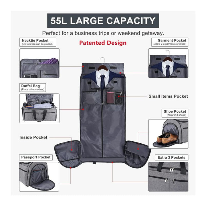 Large Capacity Travel Duffle Bag Bowlift