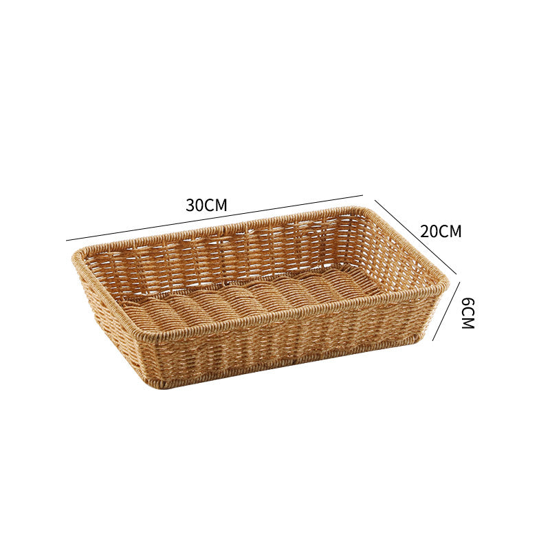 Handwoven Rectangular Storage Tray Bowlift