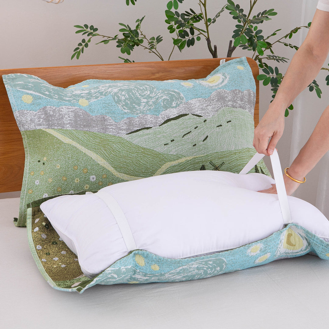 Women's pillow with removable cotton cover Bowlift