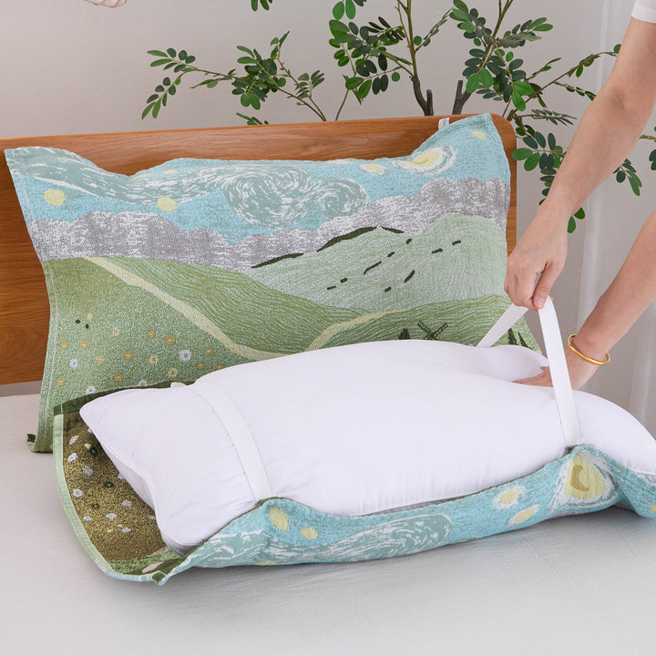 Women's pillow with removable cotton cover Bowlift