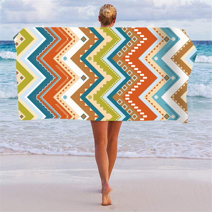 Beach towel with unique geometric pattern Bowlift
