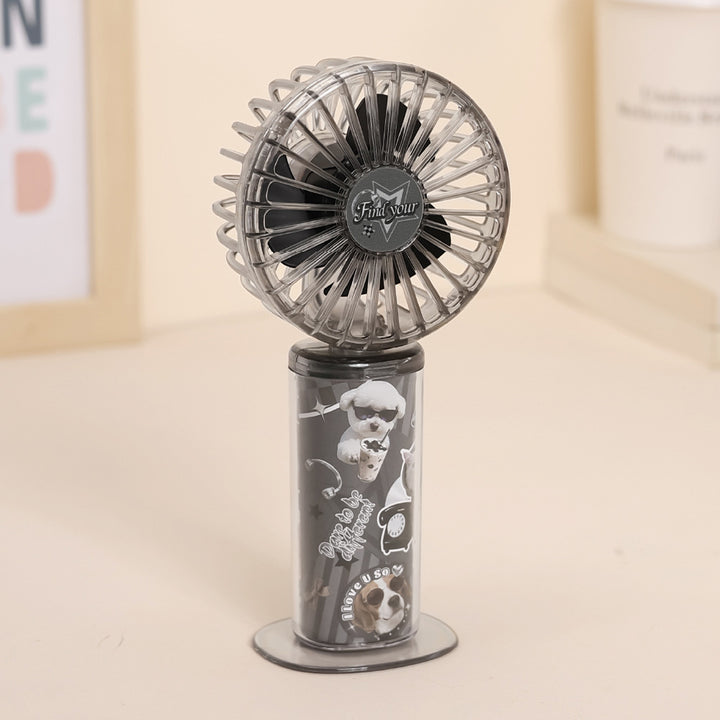 Ladies portable cooling fan with playful animal design Bowlift