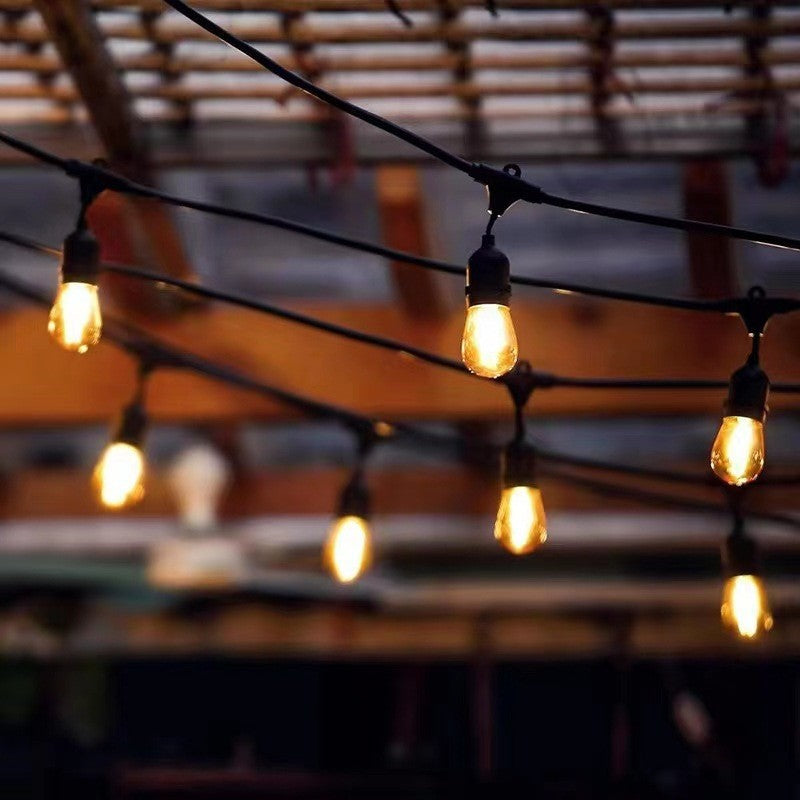Vintage LED Filament Globe String Lights Outdoor Patio Bulb Garland Bowlift