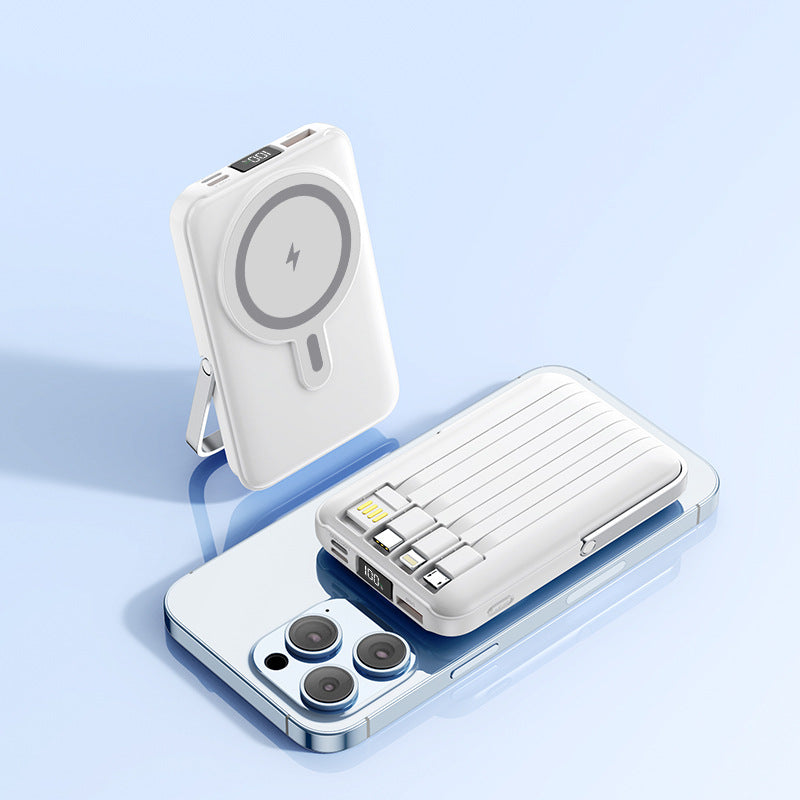 Portable power bank with Magsafe technology by Bowlift