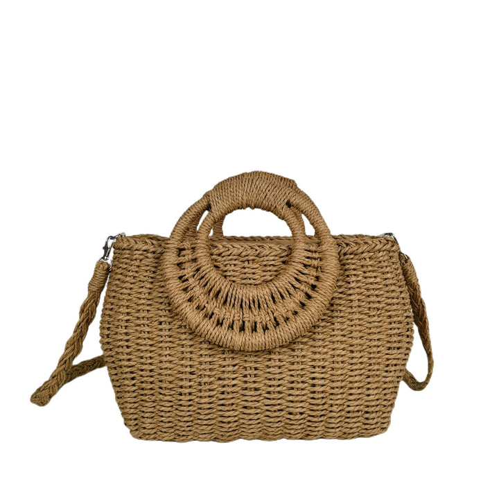 Handcrafted rattan bag with shoulder strap Bowlift