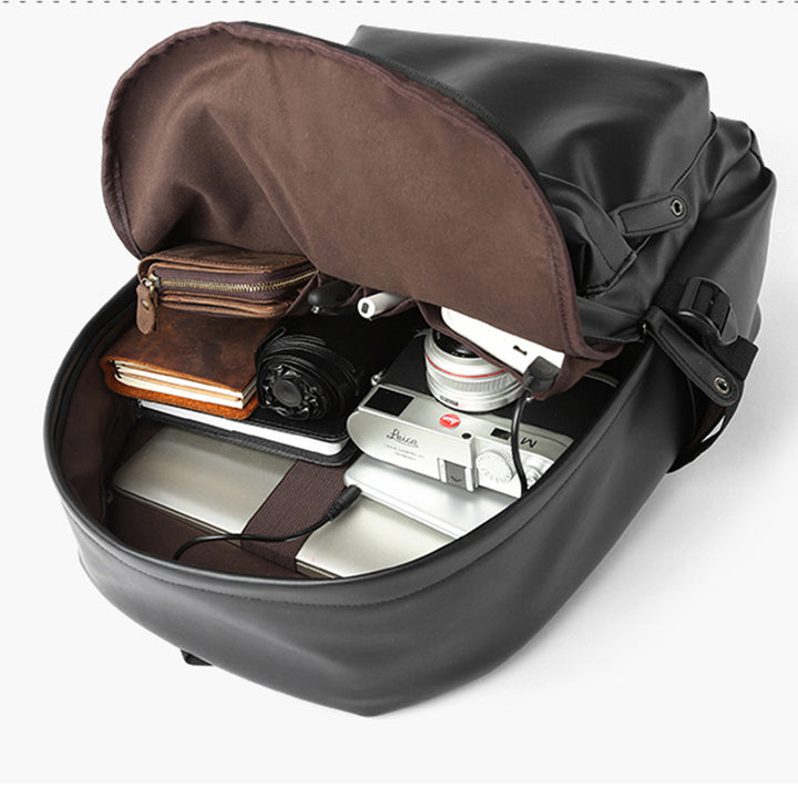 Elegant Backpack Made of Faux Leather Bowlift