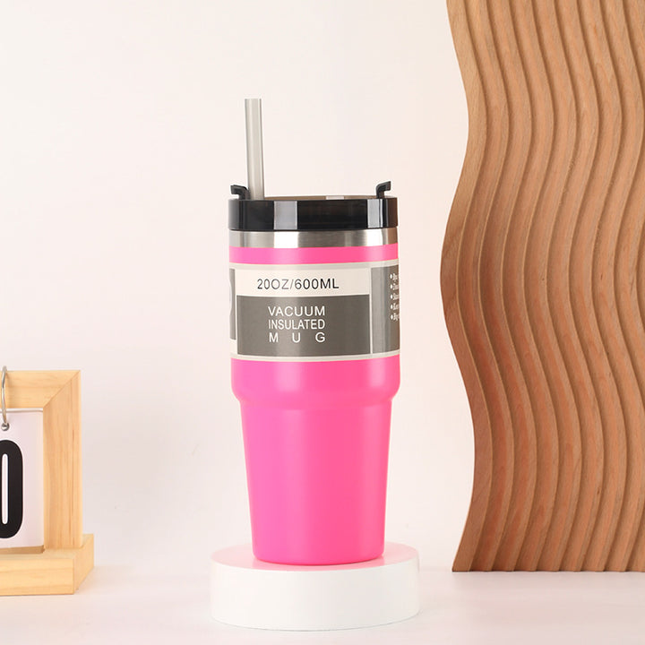 Women Insulated Drinking Cups with Reusable Straw Bowlift