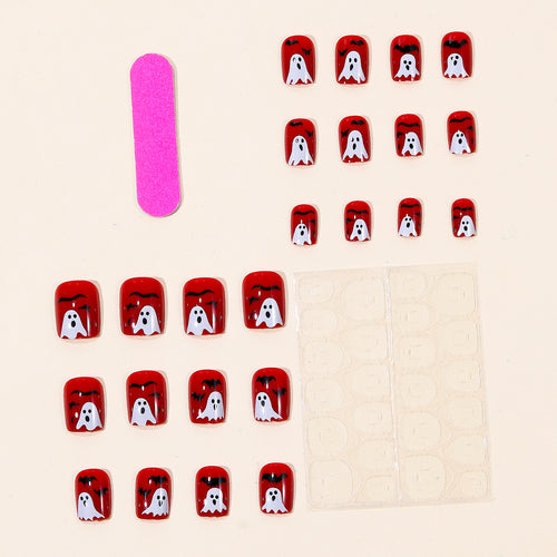 Halloween-Themed Acrylic Nail Art Bowlift