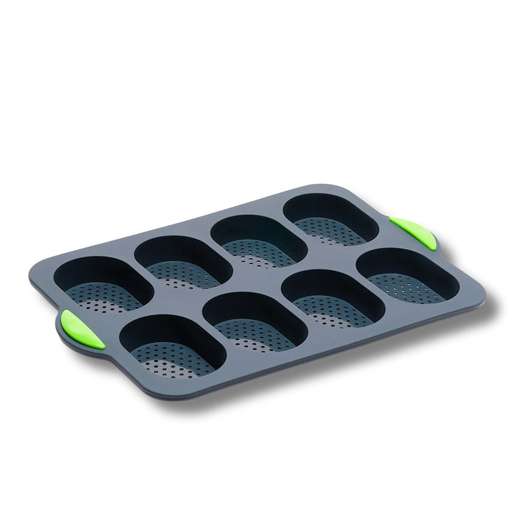 Silicone muffin baking pan with non-stick coating and practical handles Bowlift